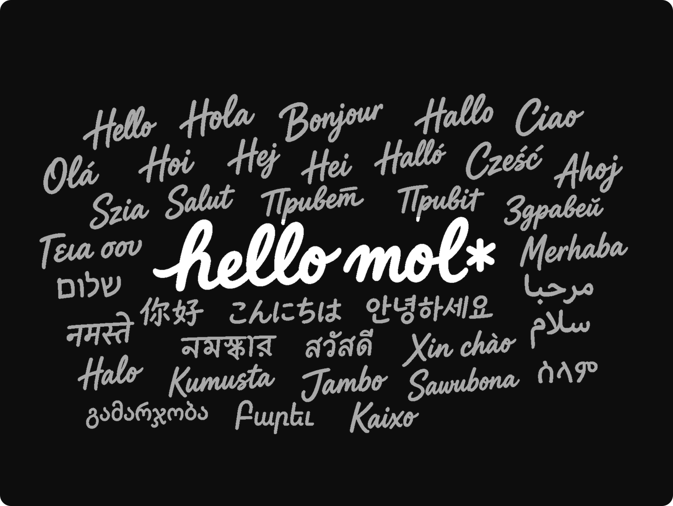 Hello Mol* launch screen