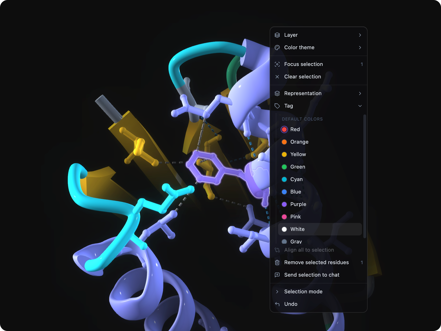 Molecular target selection in Mol*